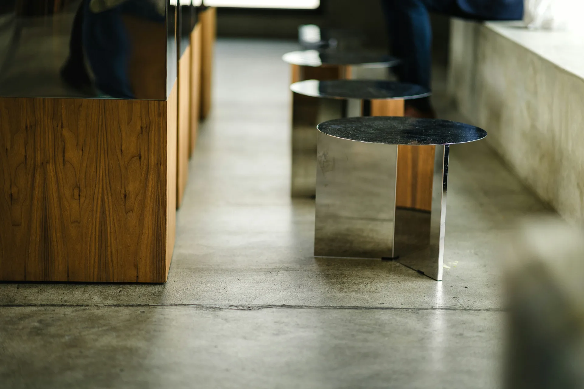 polished concrete floor in a Oshawa retail space