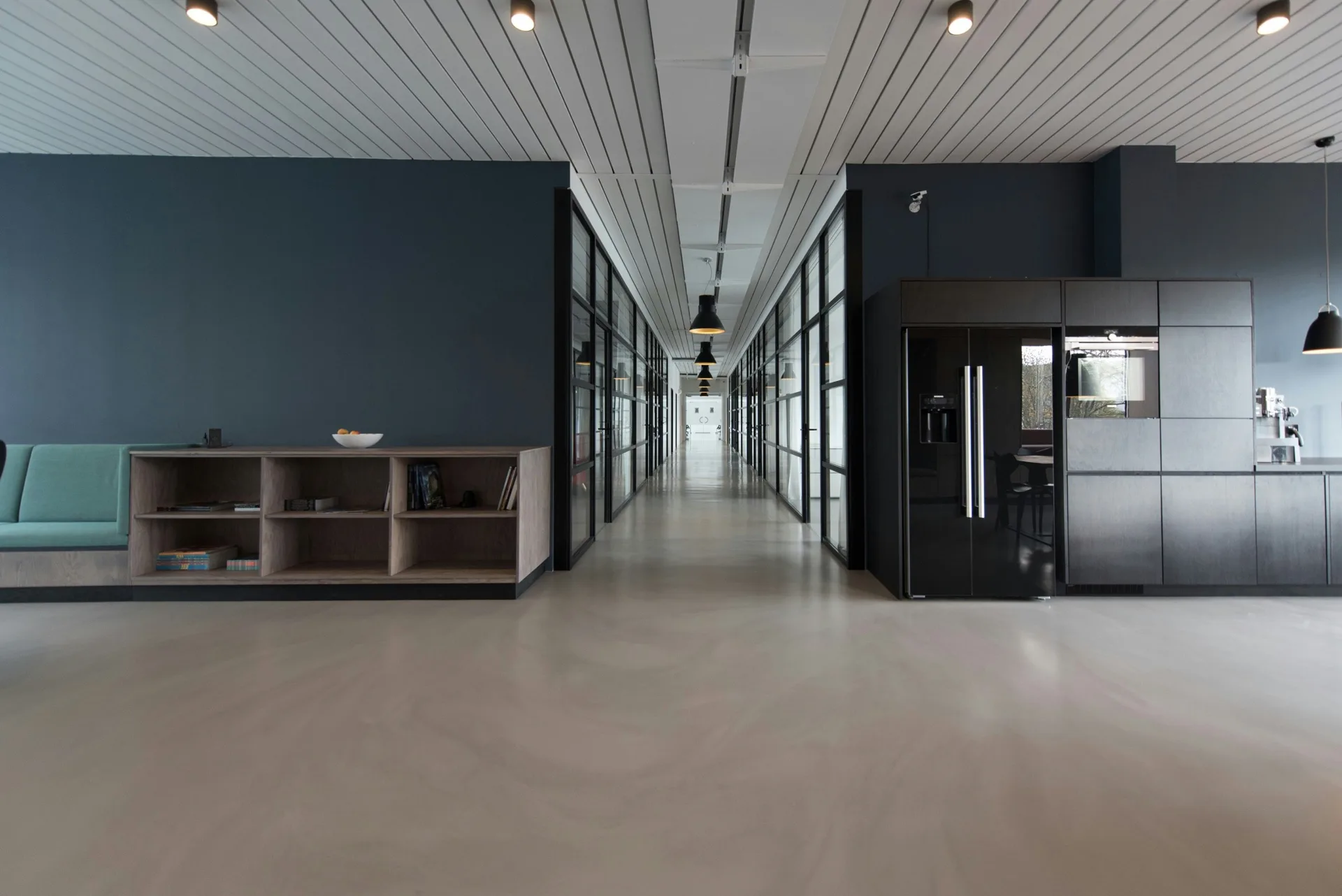 polished concrete floor in a Oshawa showroom