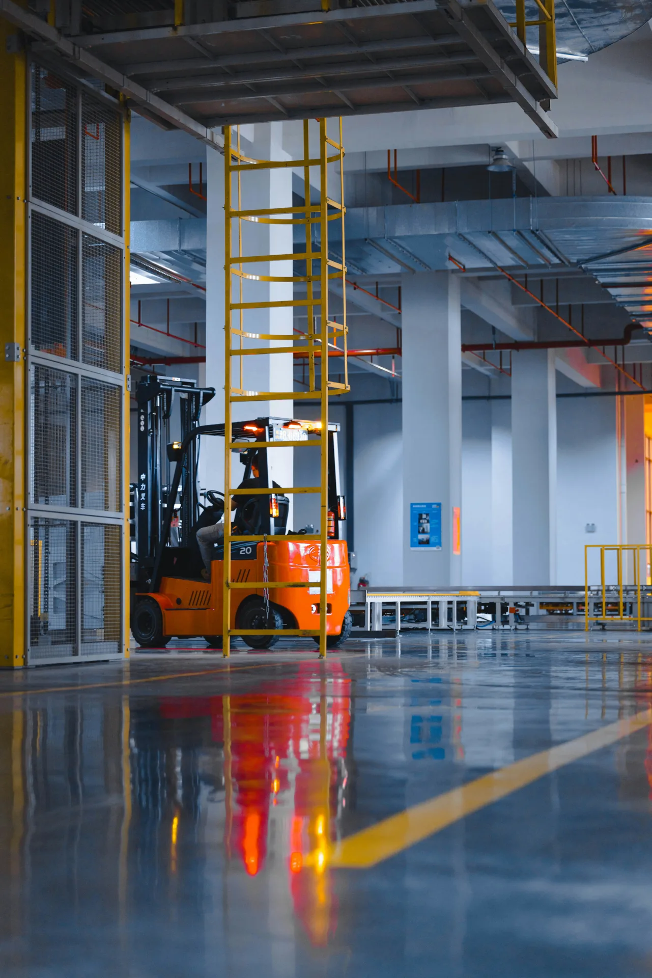 sealed concrete floor at a Oshawa cold storage loading dock