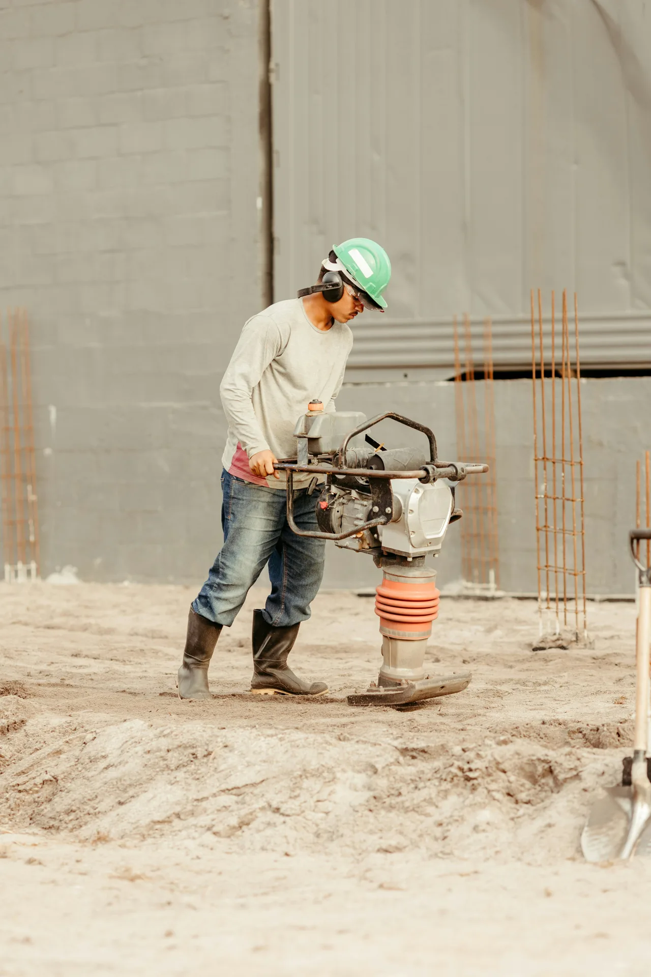 sub-grade prep before a concrete pour calculated by volume in Oshawa